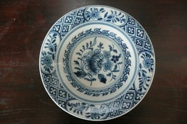 Tichelaar Makkum: fraai wandbord, diameter 23 cm nr 816